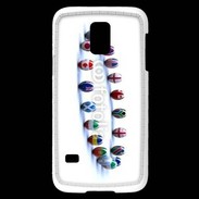Coque Samsung Galaxy S5 Mini Rangée de ballon de rugby