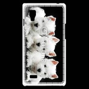 Coque LG Optimus L9 Trio de chiot Terrier