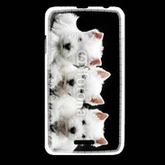 Coque HTC Desire 516 Trio de chiot Terrier