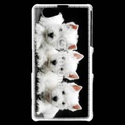 Coque Sony Xperia Z1 Compact Trio de chiot Terrier