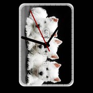 Grande pendule murale Trio de chiot Terrier