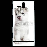 Coque Sony Xperia U Chiot Husky Sibérien 500