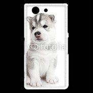 Coque Sony Xperia Z3 Compact Chiot Husky Sibérien 500