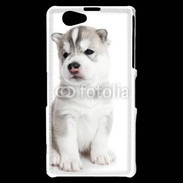 Coque Sony Xperia Z1 Compact Chiot Husky Sibérien 500