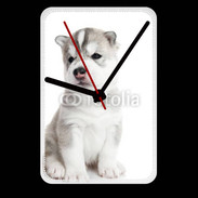 Grande pendule murale Chiot Husky Sibérien 500