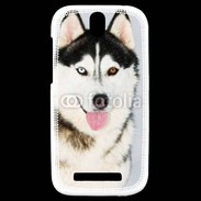 Coque HTC One SV portrait Husky 500