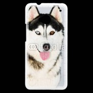 Coque HTC One portrait Husky 500