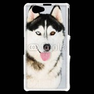 Coque Sony Xperia Z1 Compact portrait Husky 500