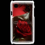 Coque Samsung Galaxy S Belle rose rouge 500