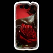 Coque Samsung Galaxy S3 Belle rose rouge 500