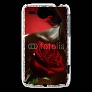 Coque HTC Wildfire G8 Belle rose rouge 500