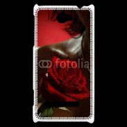Coque HTC Windows Phone 8S Belle rose rouge 500