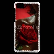 Coque Blackberry Z10 Belle rose rouge 500