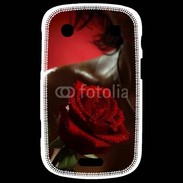 Coque Blackberry Bold 9900 Belle rose rouge 500