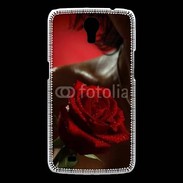 Coque Samsung Galaxy Mega Belle rose rouge 500