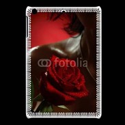 Coque iPadMini Belle rose rouge 500