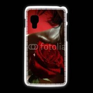 Coque LG L5 2 Belle rose rouge 500