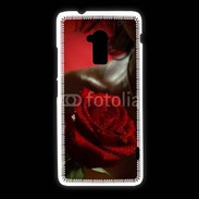 Coque HTC One Max Belle rose rouge 500