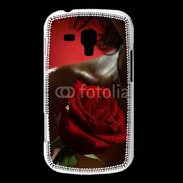 Coque Samsung Galaxy Trend Belle rose rouge 500