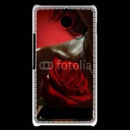 Coque Sony Xperia E1 Belle rose rouge 500