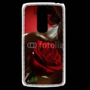 Coque LG G2 Mini Belle rose rouge 500