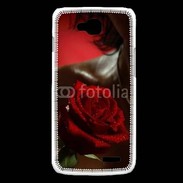 Coque LG L90 Belle rose rouge 500
