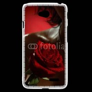 Coque LG L70 Belle rose rouge 500