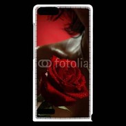 Coque Huawei Ascend G6 Belle rose rouge 500