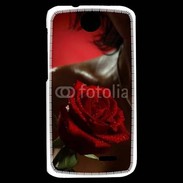 Coque HTC Desire 310 Belle rose rouge 500