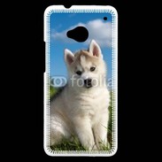 Coque HTC One Chiot Husky Sibérien 510