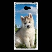 Coque Sony Xperia M2 Chiot Husky Sibérien 510