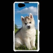 Coque Sony Xperia Z1 Compact Chiot Husky Sibérien 510