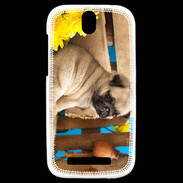 Coque HTC One SV Chiot Carlin