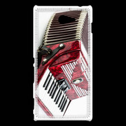 Coque Sony Xperia M2 Accordéon