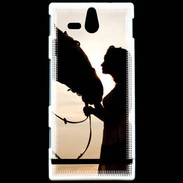 Coque Sony Xperia U Amour de cheval 10