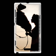 Coque Sony Xperia L Amour de cheval 10