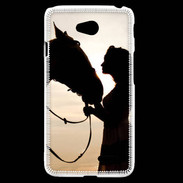 Coque LG L70 Amour de cheval 10