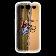 Coque Samsung Galaxy S3 Alfa Jet au couché de soleil
