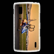 Coque LG Nexus 4 Alfa Jet au couché de soleil