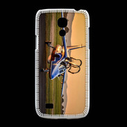 Coque Samsung Galaxy S4mini Alfa Jet au couché de soleil