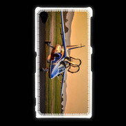 Coque Sony Xpéria Z1 Alfa Jet au couché de soleil