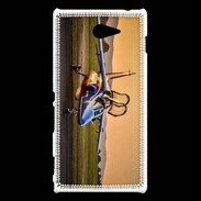 Coque Sony Xperia M2 Alfa Jet au couché de soleil