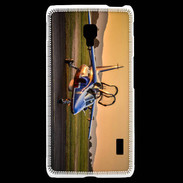 Coque LG F6 Alfa Jet au couché de soleil