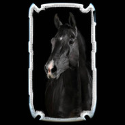 Coque Blackberry 8520 Cheval noir