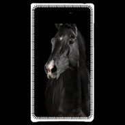 Coque LG Optimus L7 Cheval noir