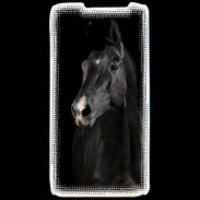 Coque LG P990 Cheval noir