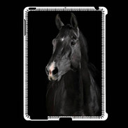 Coque iPad 2/3 Cheval noir