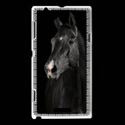 Coque Sony Xperia L Cheval noir