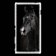 Coque Sony Xperia M2 Cheval noir