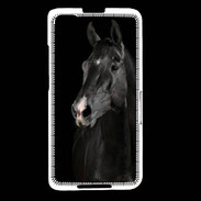 Coque Blackberry Z30 Cheval noir
